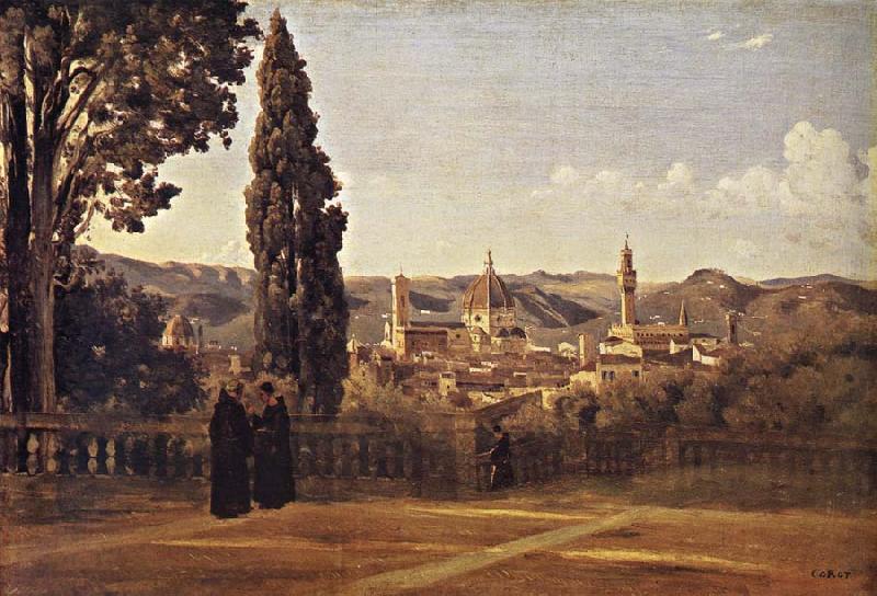 Corot Camille Florence Since the Gardens of Boboli China oil painting art